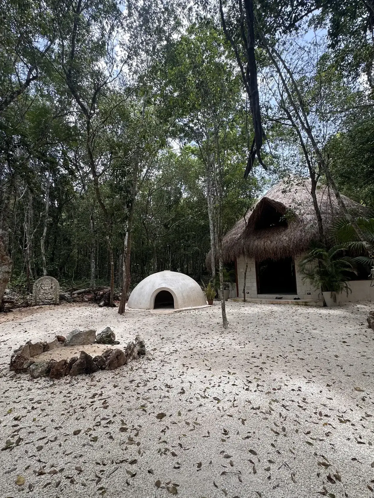 El temazcal ancestral, ya en pie