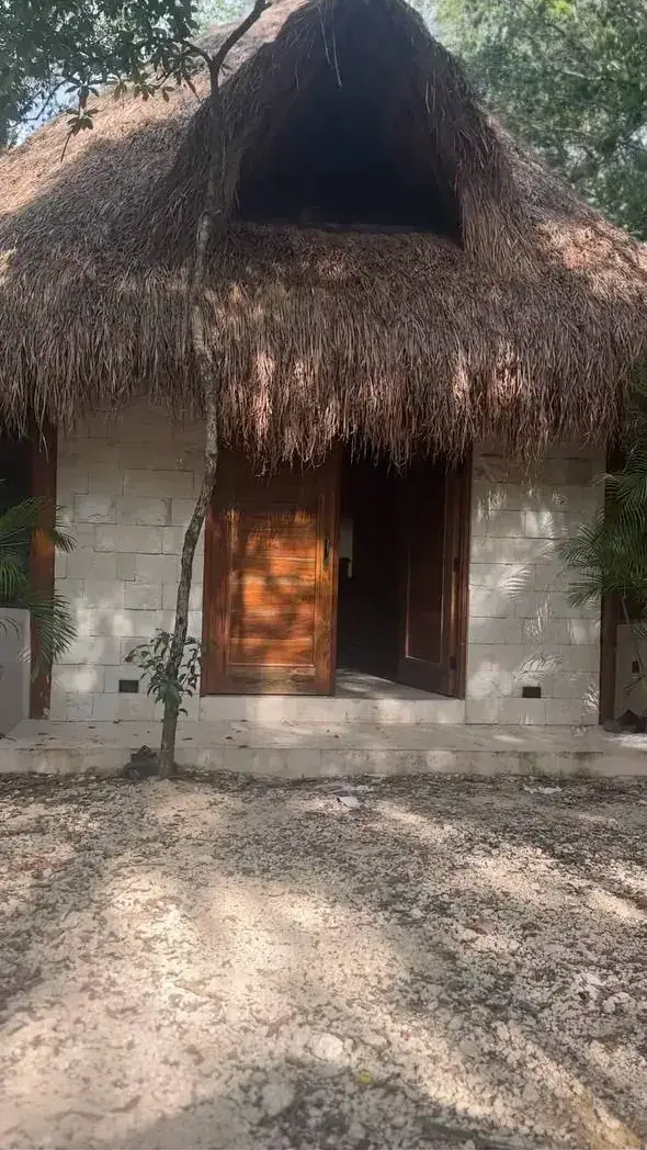 La shala de Omaya al atardecer